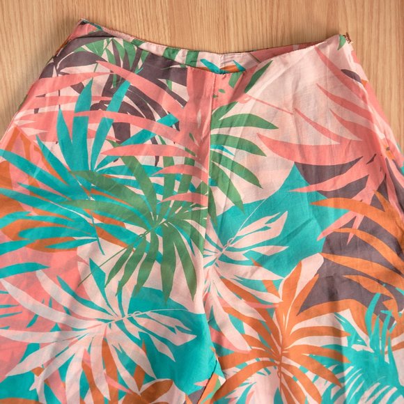 Joyce & Girls Silk Cotton Women's Palazzo Pants, High Waist, Size XS - Picture 2 of 9